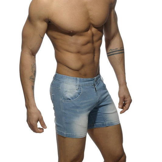 ADDICTED SHORT JEANS - BLUE - ADDICTED SA