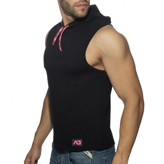 ADDICTED BAND COTTON HOODY - BLACK - ADDICTED SA