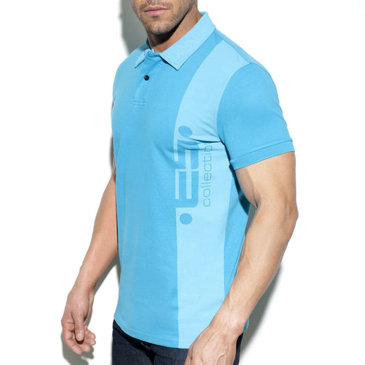 ES COLLECTION LOGO BASIC POLO - PEACOCK - ADDICTED SA