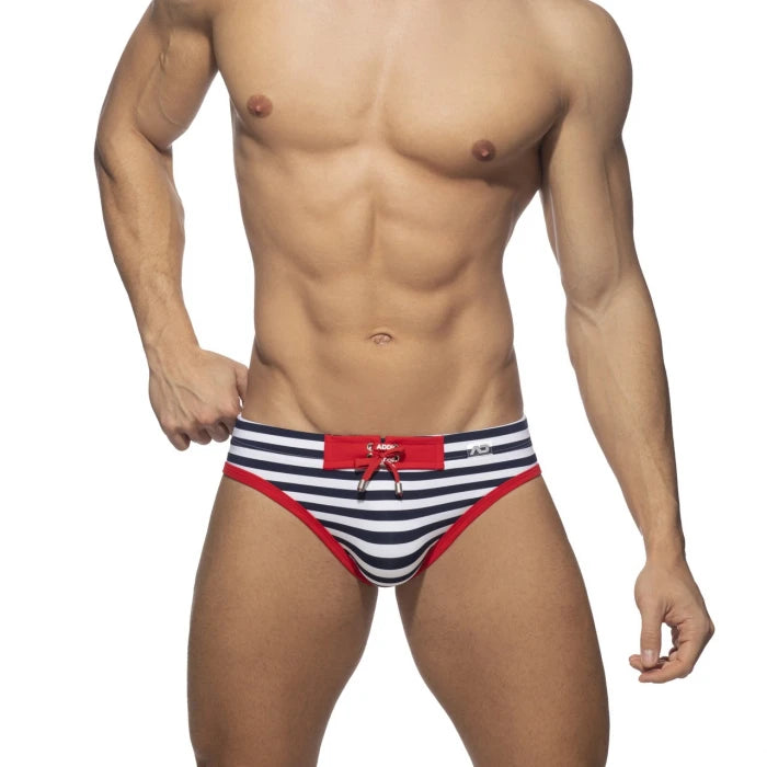 ADDICTED SAILOR SWIM BIKINI BRIEF - RED - ADDICTED SA