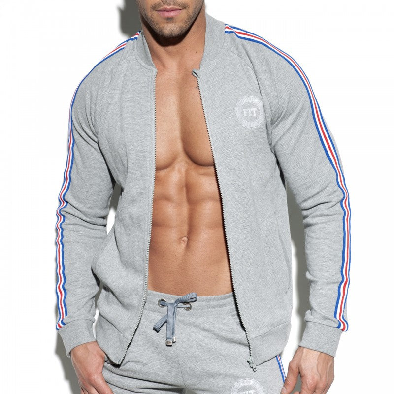 ES COLLECTION FIT TAPE JACKET - GREY