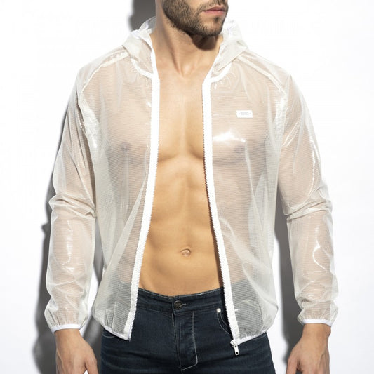 ES COLLECTION C-THROUGH JACKET - WHITE - ADDICTED SA