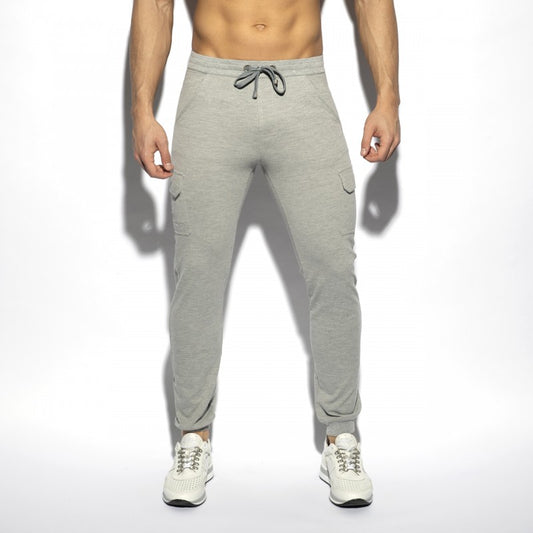 ES COLLECTION PIQUE LONG PANT - HEATHER GREY - ADDICTED SA