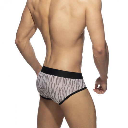ADDICTED TIGER PRINT BRIEF - GREY - ADDICTED SA