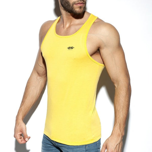 ES COLLECTION BASIC TANK TOP - RED/YELLOW