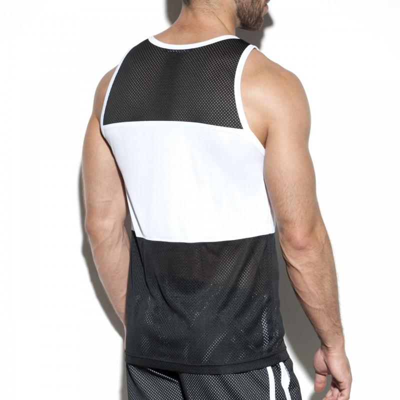 ES COLLECTION FITNESS MESH TANK TOP - BLACK